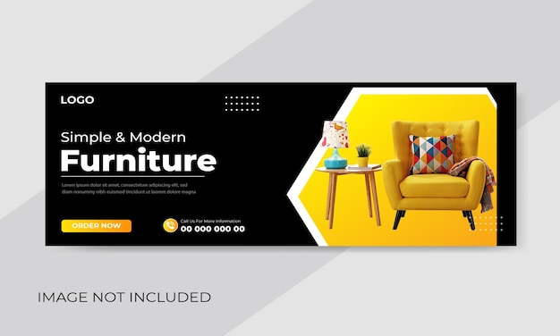 Free Vector Furniture Sale Facebook Cover Template