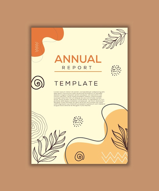 Free vector geometric annual report 2020 and 2021 templates