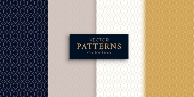 Vector free vector geometric patterns set in premium colors