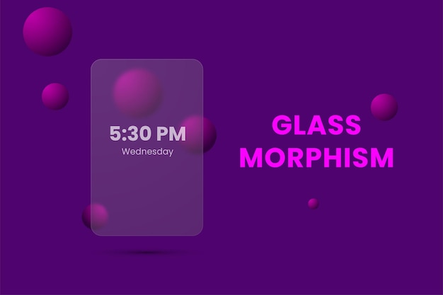 Vector free vector glass morphism