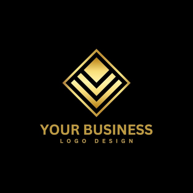 Vector free vector gold modern business logo