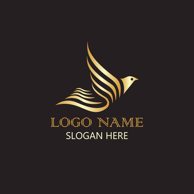 Vector free vector golden elegant logo