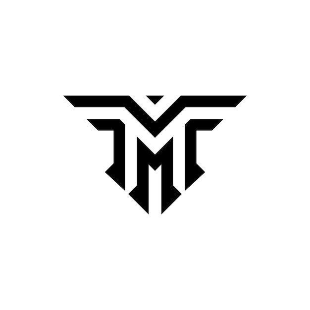 Vettore logo della lettera m di gradazione vettoriale gratuito