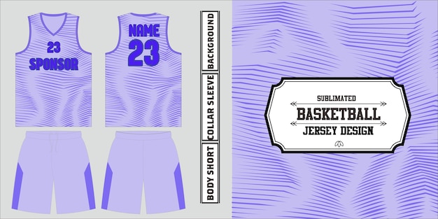 Free vector gradient basketball jersey pattern