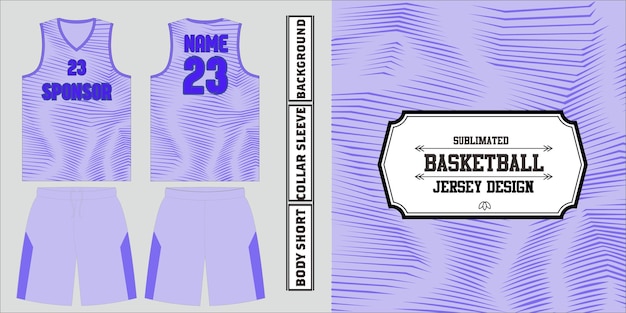 Vector free vector gradient basketball jersey pattern