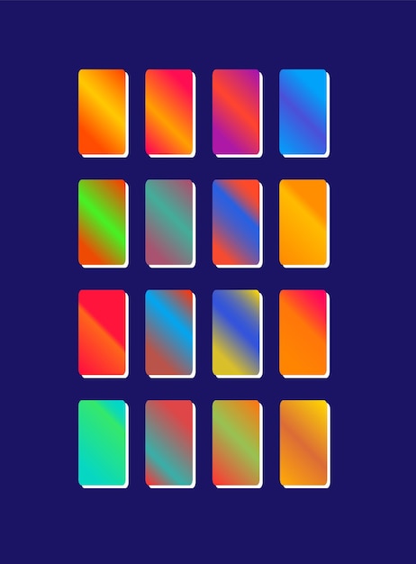 Premium Vector | Free vector gradient color collection palette