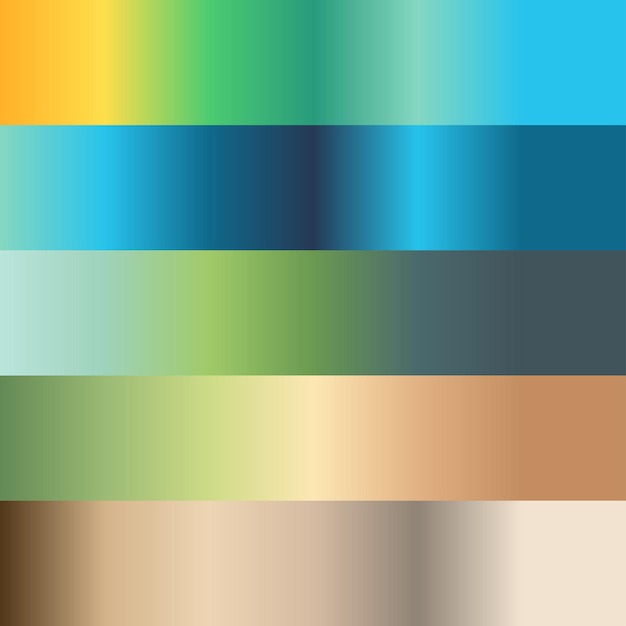 Free vector gradient color collection