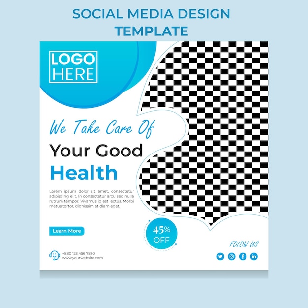 Free vector gradient hospital and healthcare instagram posts collection