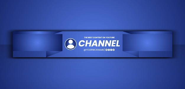 Free vector gradient youtube horizontal banner