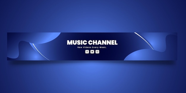 Vector free vector gradient youtube horizontal banner