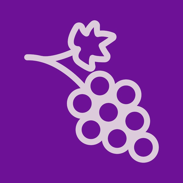 free vector grapes logo template