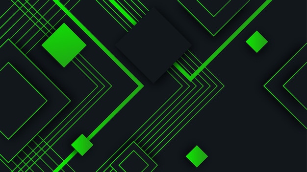 Free vector green futuristic gaming background