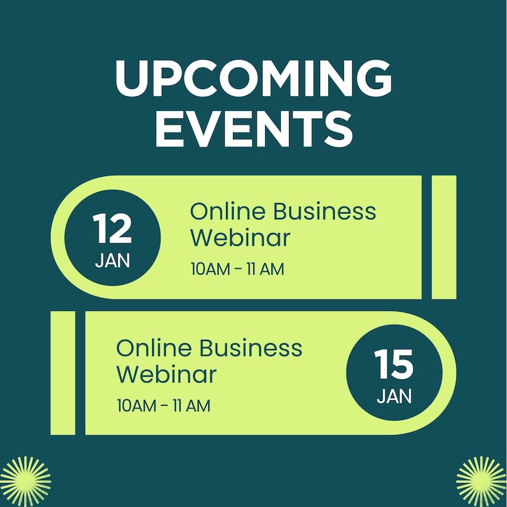 Vector free vector green modern conference upcoming events