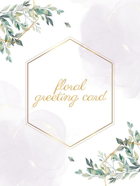 Free vector greeting card or wedding card template