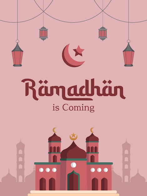 Vettore collezione di biglietti di auguri vettoriali gratuiti per la celebrazione del ramadan