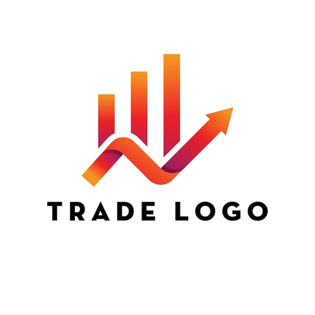 無料ベクトル成長矢印のロゴのテンプレート デザイン