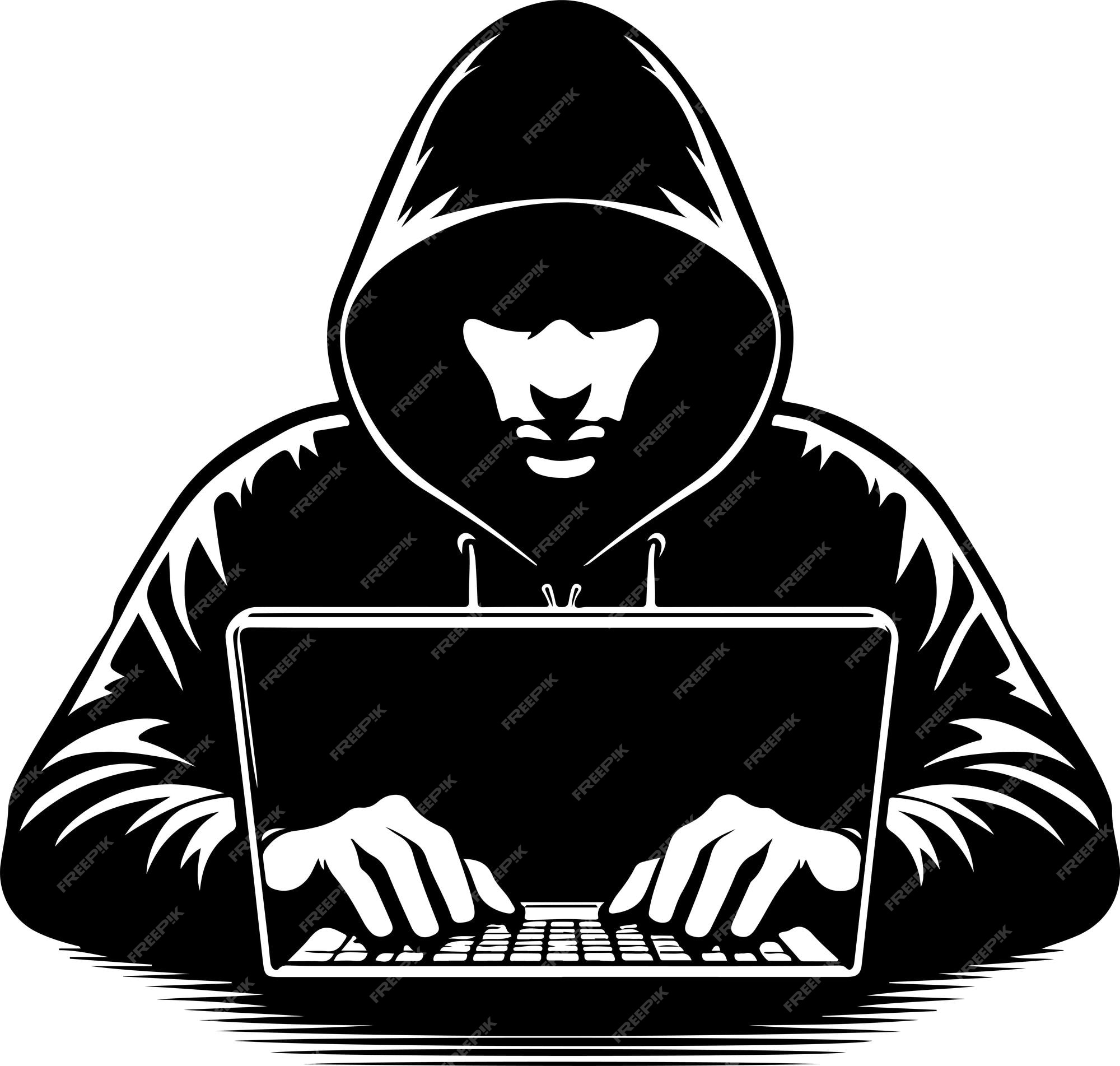 Premium Vector | Free vector hacker computer realistic composition