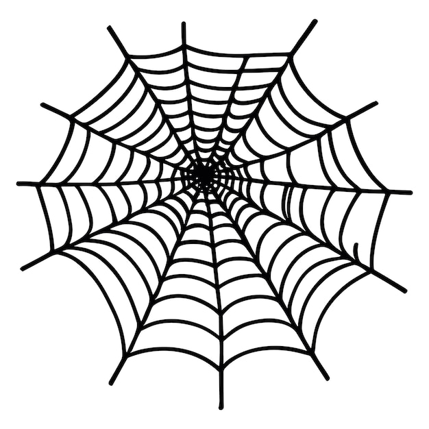 Free vector hand drawn cobweb