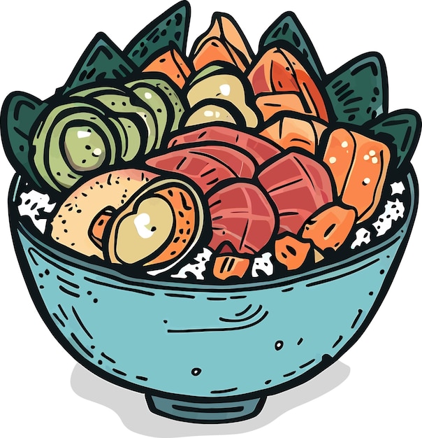 Free vector hand drawn food