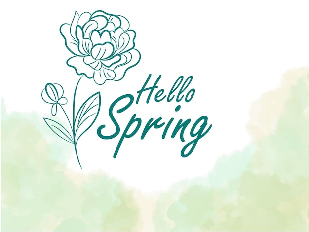 Free vector hand drawn spring background