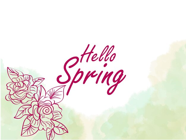 Free vector hand drawn spring background