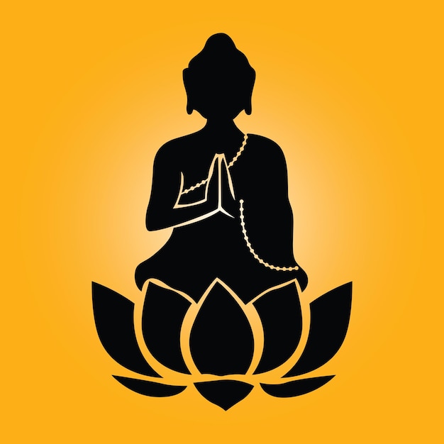 Free Vector Happy buddha purnima lord buddha creative design