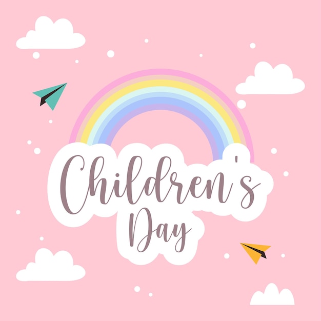 Free vector Happy Children's Day Illustration