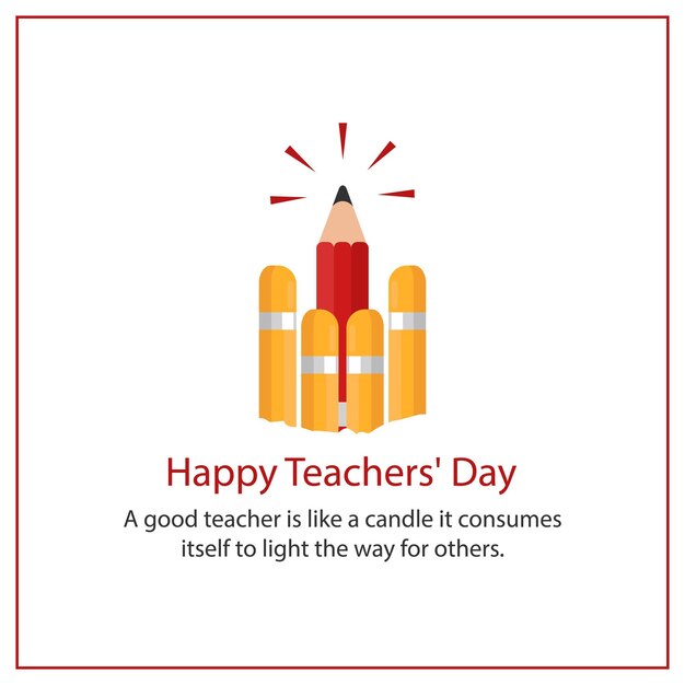 Free vector Happy Teacher's Day