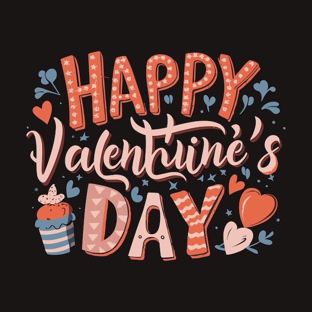 Vettore free vector happy valentine day t-shirt design generato da ai