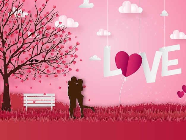 Free vector happy valentines day shiny hearts background