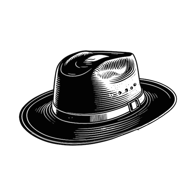 Free vector hat vector vintage illustration
