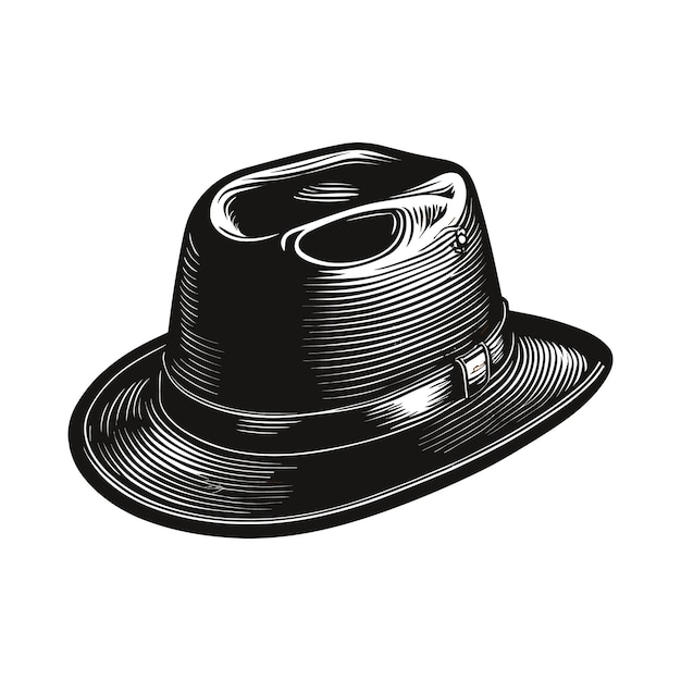 Free vector hat vector vintage illustration