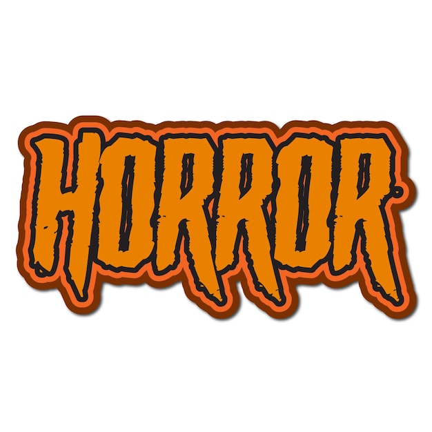 Free vector horror text effect editable scary and monster text style