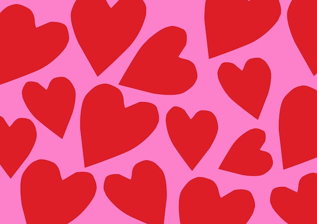 Free vector hot pink heart pattern