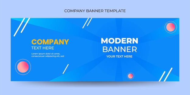 Free Vector ID Card Business With Gradient dark blue Modern Shape