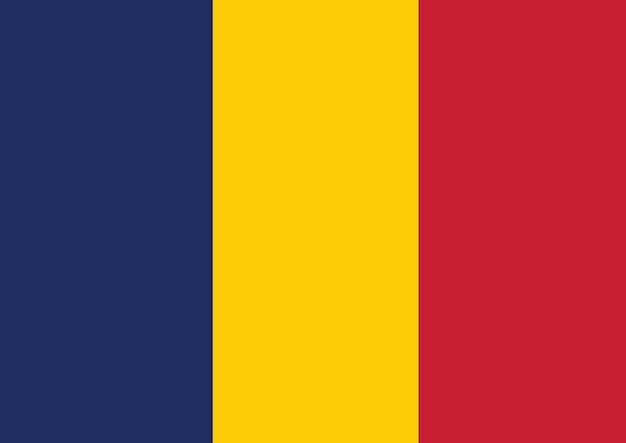 Vector free vector illustration of chad flag