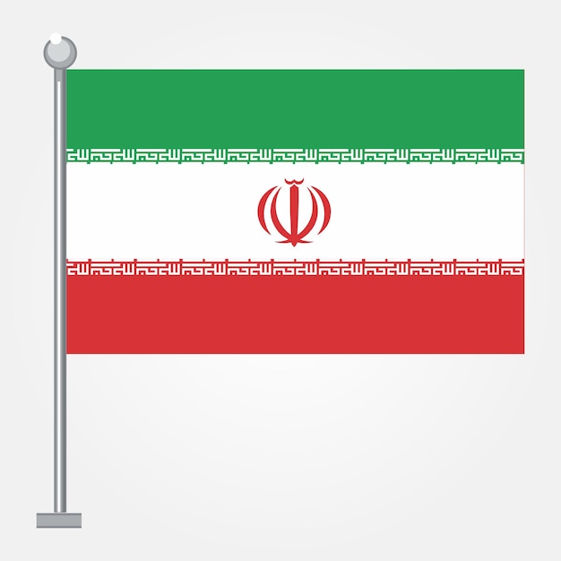Бесплатная векторная иллюстрация Иранского флага
