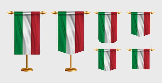 Vector free vector illustration of italy flag