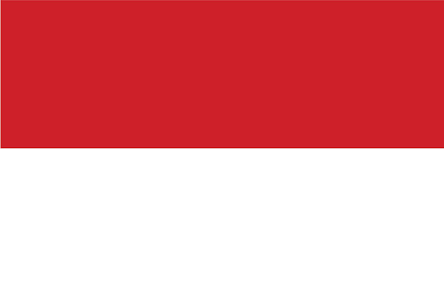 Vector free vector illustration of monaco flag