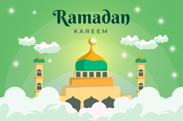 Free vector illustration Ramadan Kareem