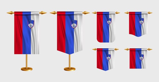 Free vector illustration of Slovenia flag