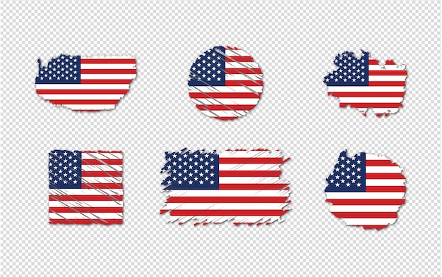 Vector free vector illustration of usa flag