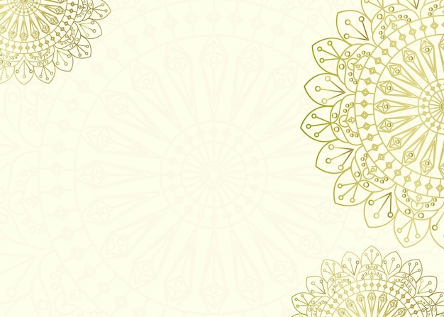 Free vector Indian Mandala Background Design for Wedding invitation card