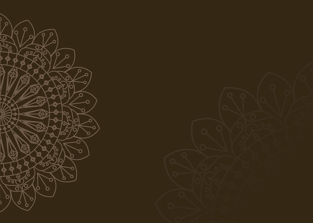 Free vector Indian Mandala Background Design for Wedding invitation card