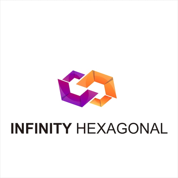 Free vector infinity hexagonal colorfull