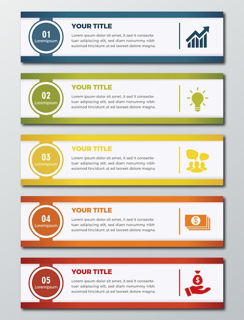 Vector free vector infographic business banner template design