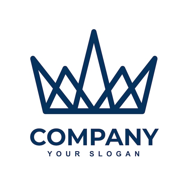 Vector free vector king crown logo icon.