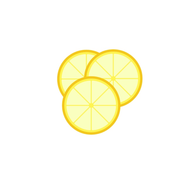 Vector free vector lemon slices illustration