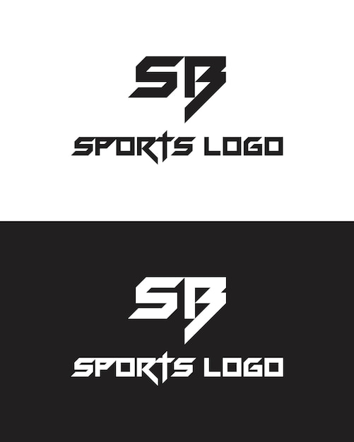 Vector free vector letter sb sports logo template