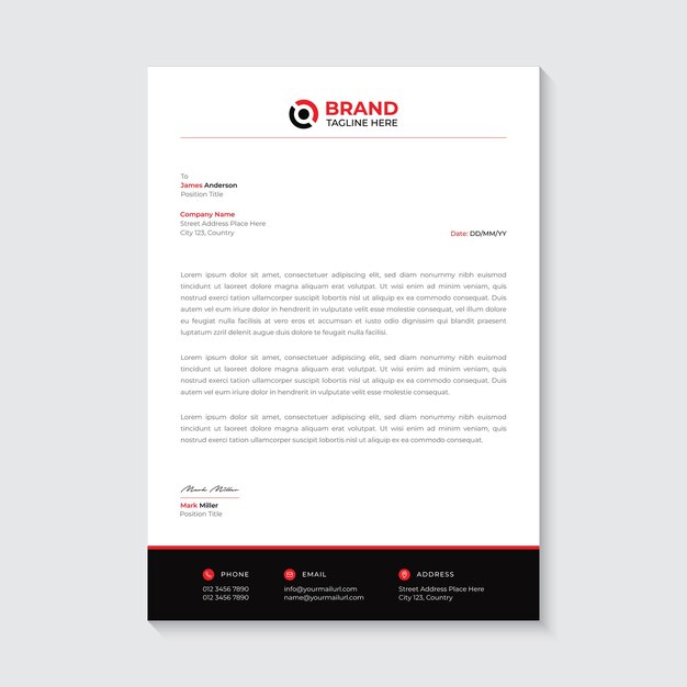 Free vector letterhead template